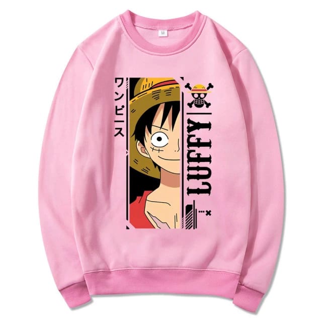 LUFFY SWEATER CRAWNECK || SWEWTER BASIC || SIZE M - L - XL ( Pria &amp; Wanita )