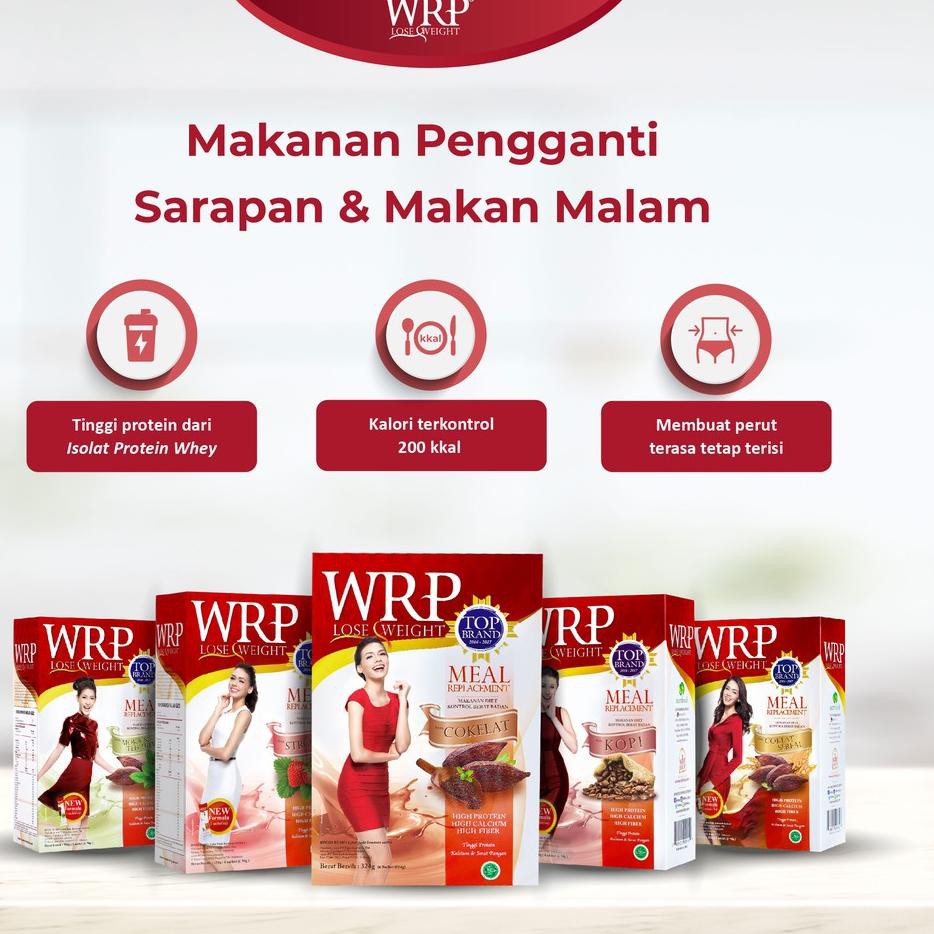 

6GB WRP Meal Replacement Chocolate Cereal 324 G (6 Sachet)✻✿ (Murah Banget)