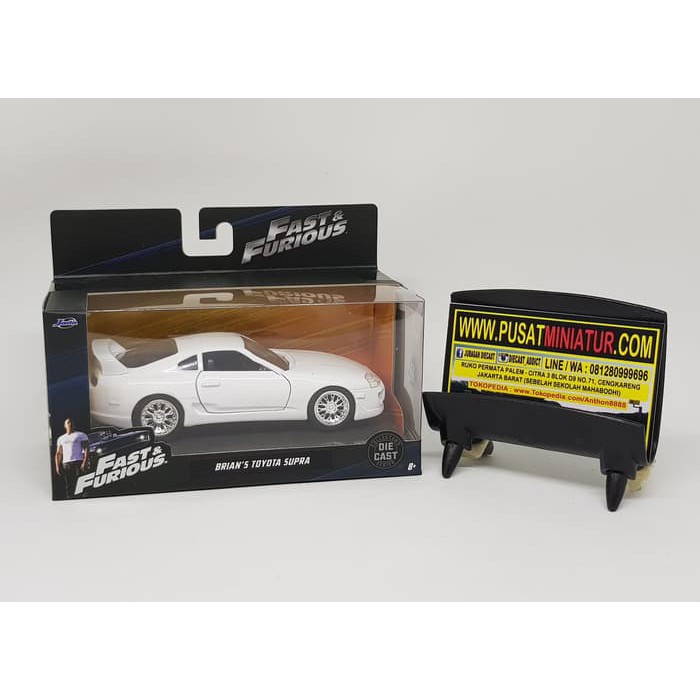 BRIAN'S TOYOTA SUPRA (PUTIH) - SKALA 1:32 - JADA