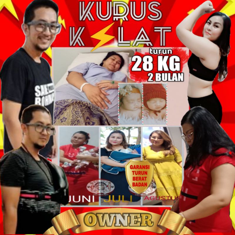 KURUS KILAT PAKET PEMULA Obat Diet Herbal Ampuh Obat Pelangsing Badan Penurun Berat Badan Pembakar Lemak Slim No Herballife