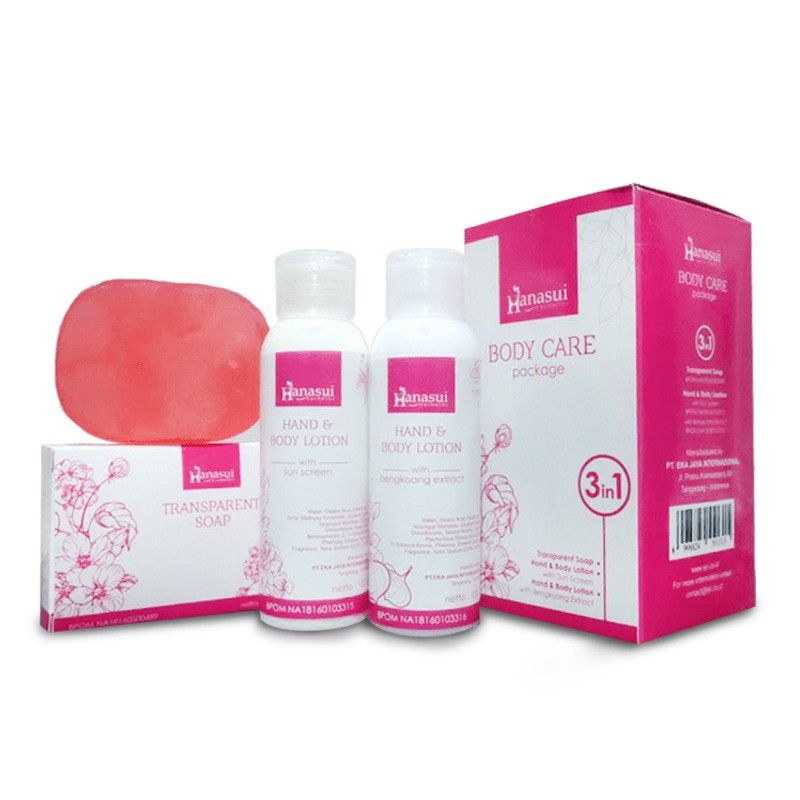 hanasui body care - Hanasui body care 3in1 - Hanasui lotion - lotion hanasui - paket badan hanasui - Hanasui lotion pemutih - lotion pemutih hanasui