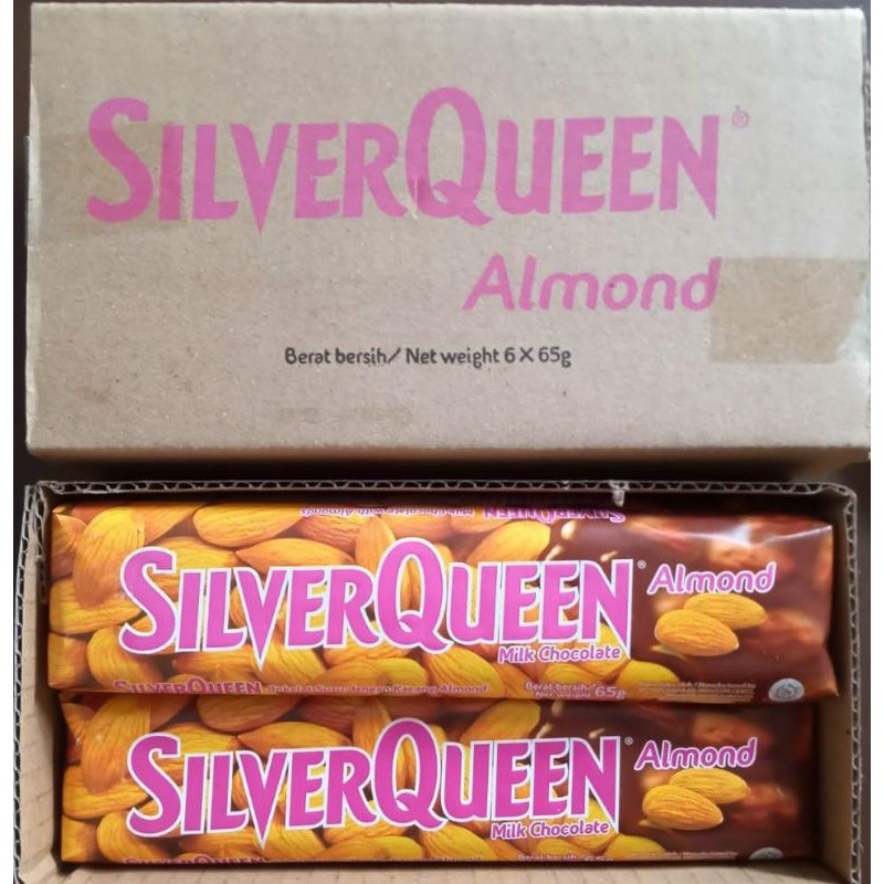 

Coklat Silverqueen Almond 65gr