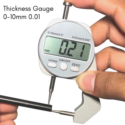 Alat Ukur Ketebalan Pipa Thickness Gauge Plat Besi Pipe Tube 0-10mm