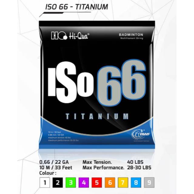 senar hiqua iso 66 ti titanium