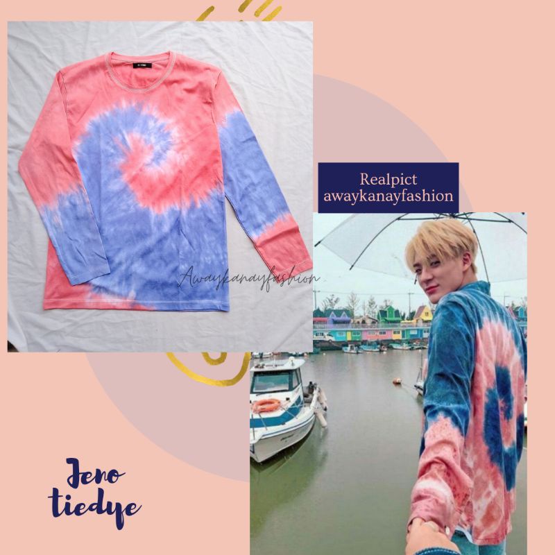 Jual BAJU TIE DYE LENGAN PANJANG TIE DYE JENO NCT REALPICT | Shopee