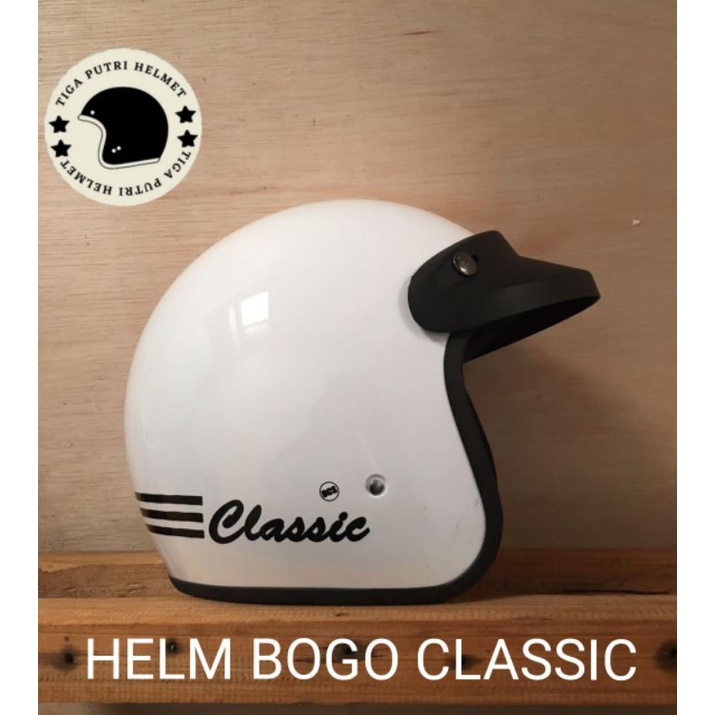 Helm bogo Classic garis 3