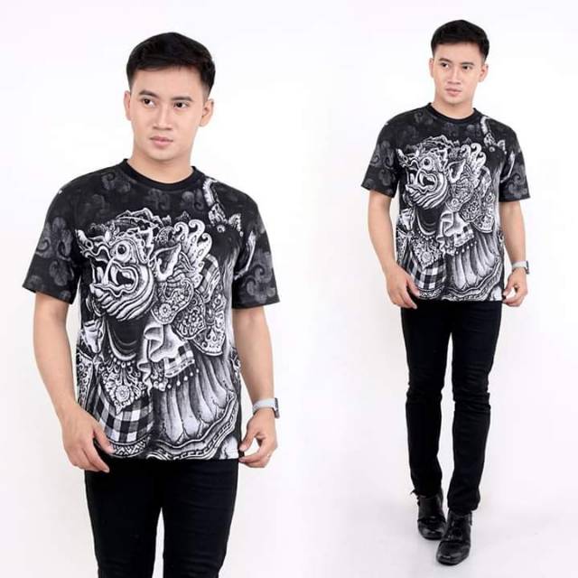 KAOS BATIK FULL PRINT || KAOS BARONGLASTER || KAOS BALI