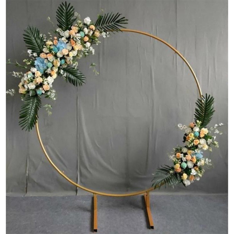 backdrop ring single dekorasi pelaminan