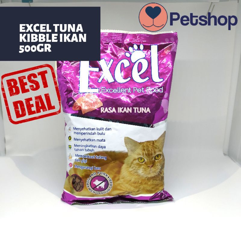 

excel Tuna kibble ungu ikan 500gr