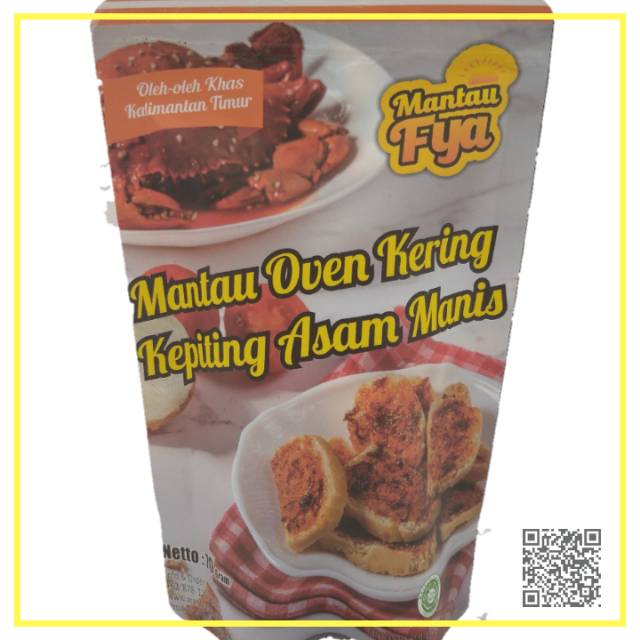 

Mantau Kering Kepiting Asam Manis 70 gr
