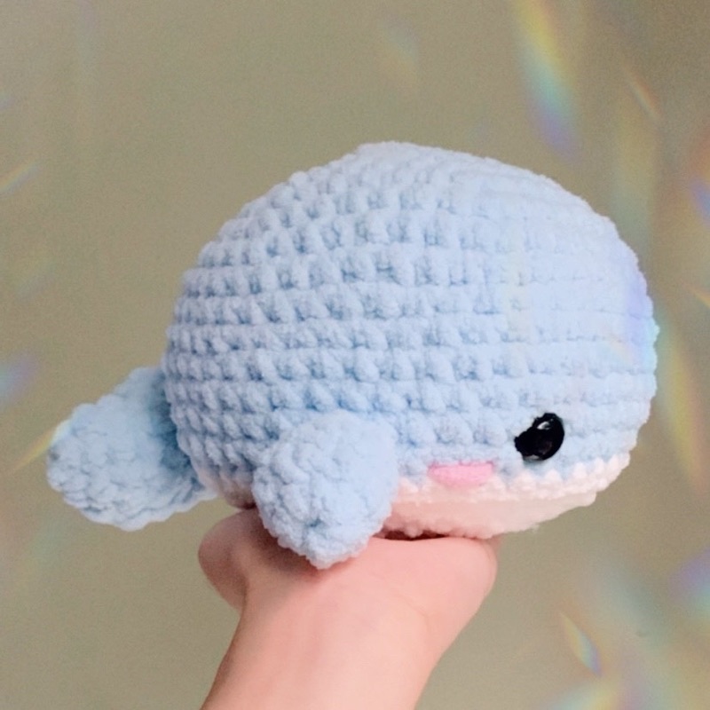 Amigurumi Paus Plushie Boneka Rajut Paus Boneka Paus [ BIG SIZE ] | sage magics