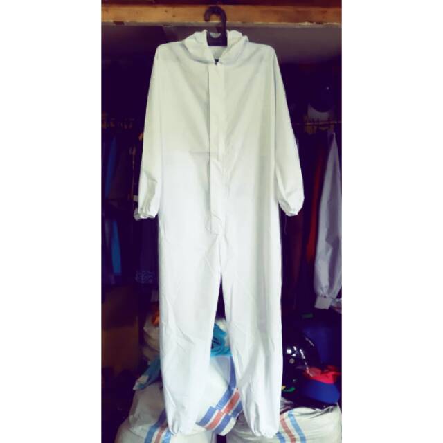Baju APD Medis/Coverall/Hazmat Suit. Bahan MICROTEX, Washable/bisa dicuci