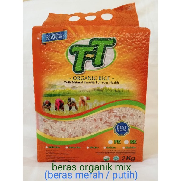 

Beras organik TipTop beras mixed putih merah 2kg