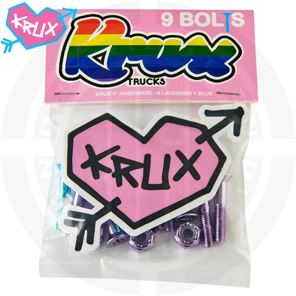 KRUX Krome 1in Phillips Hardware Skateboard Lavender/Blue (9 Bolts)