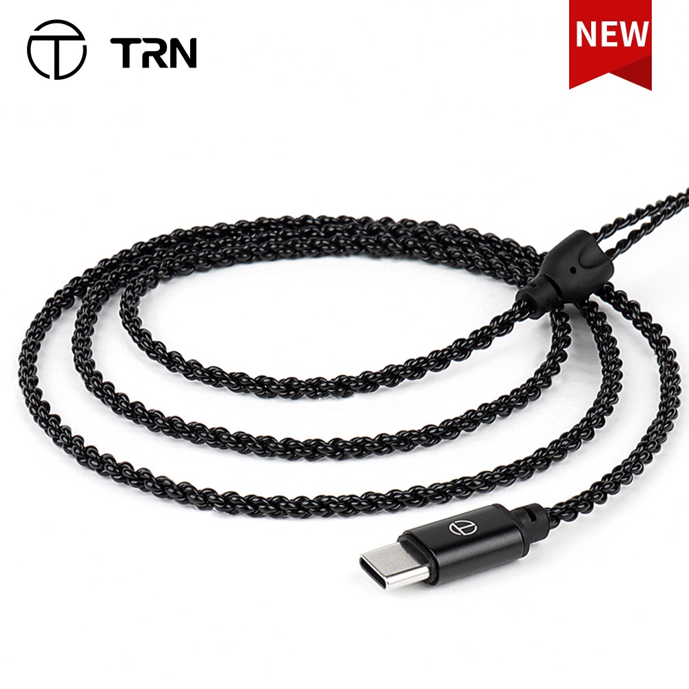 Trn A6 Kabel Earphone Tipe C Lapis Silver Untuk TRN MT1 VXPRO BAX KZ ZS10 ZSX ZSN PRO ASX C12 C16 ASX EDX