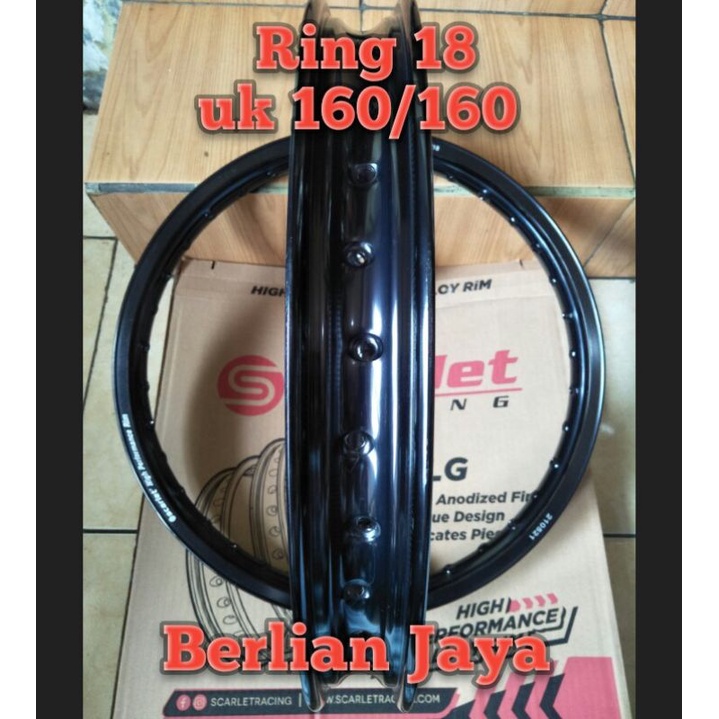 velg jari jari ring 18(sepasang)ukuran 160/160 merk scarlet
