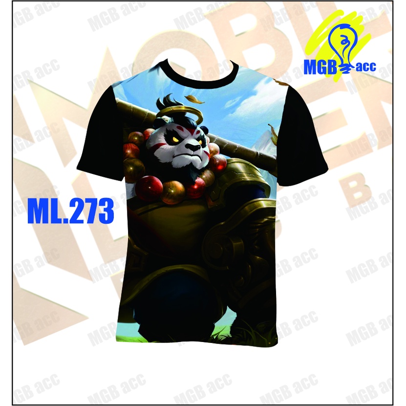 Kaos Baju Anak Atasan Laki Laki Perempuan Sublim Printing Lucu Motif Hero Mobile legend Tank AKAI