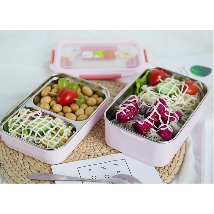 Kotak makan ANAK Lunch Box Tempat makan 2 tingkat 304 STAINLESS