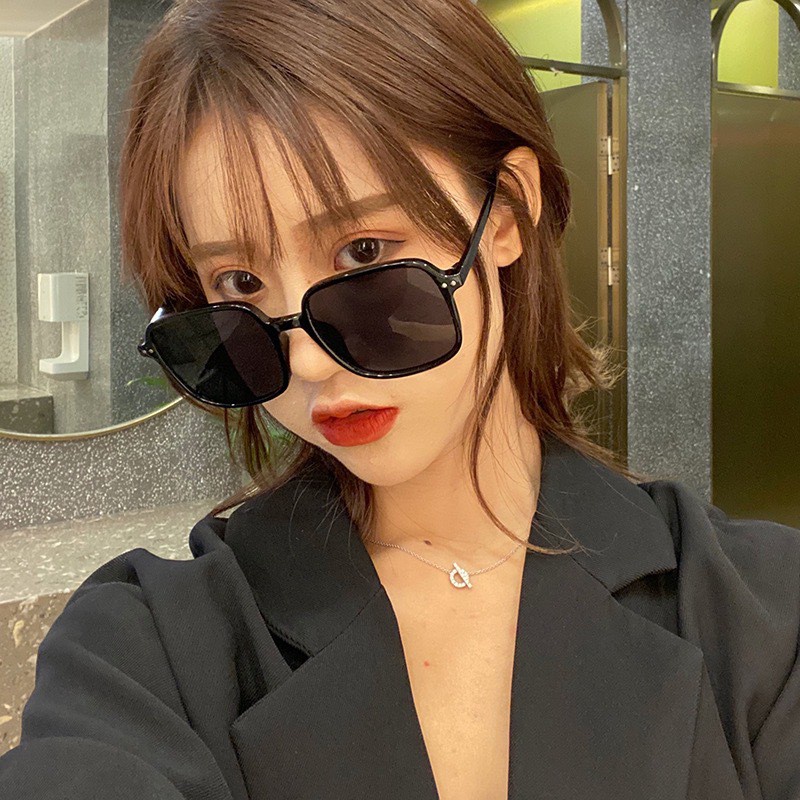 Kacamata Wanita Hitam Kotak Gaya Style Sunglasses Kaca Mata Fashion Eyewear Import Real Pict-2