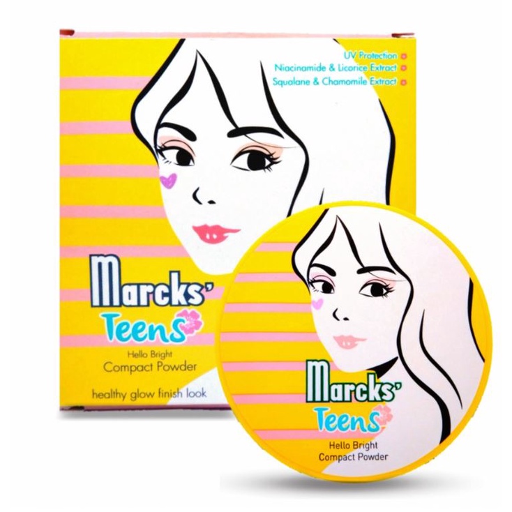 Marcks Teens Compact Powder 12gr | Bedak Padat