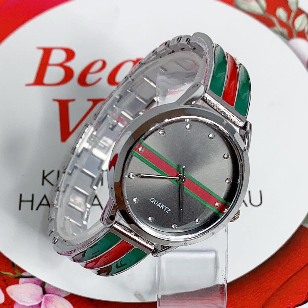 JAM TANGAN WANITA FASHION DESAIN MEWAH RANTAI STAINLESS PRODUK IMPORT