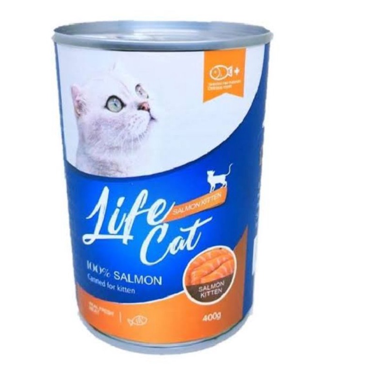 Life Cat Kitten Salmon 400Gr Makanan Kucing 1 Dus