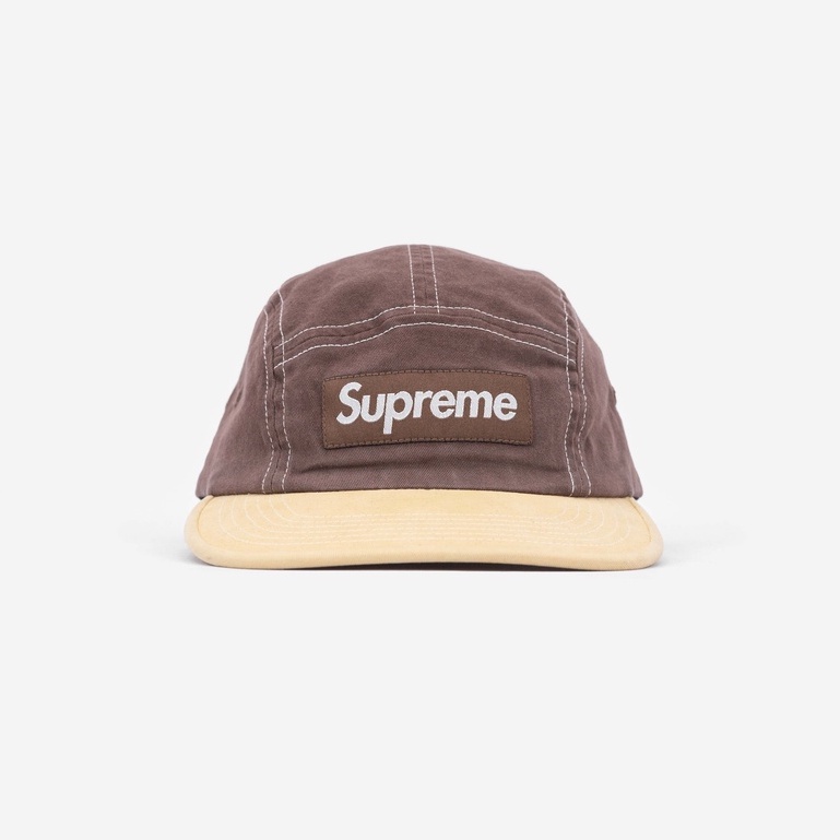 Supreme Two Toned Twill Camp Cap Brown SS22