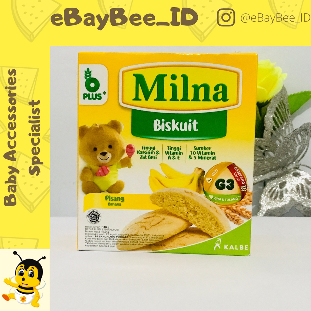 eBayBee_ID Milna Biskuit 6+ 130 gr | 6 bulan keatas | cemilan bayi