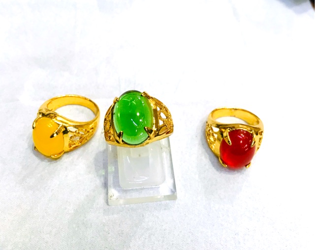 Cincin / cincin batu merah / cincin batu / yaxiya / xuping / lapisemas cincin batu