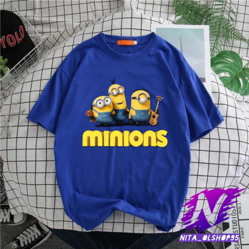 kaos Minions baju kaos anak dan dewasa karakter minions