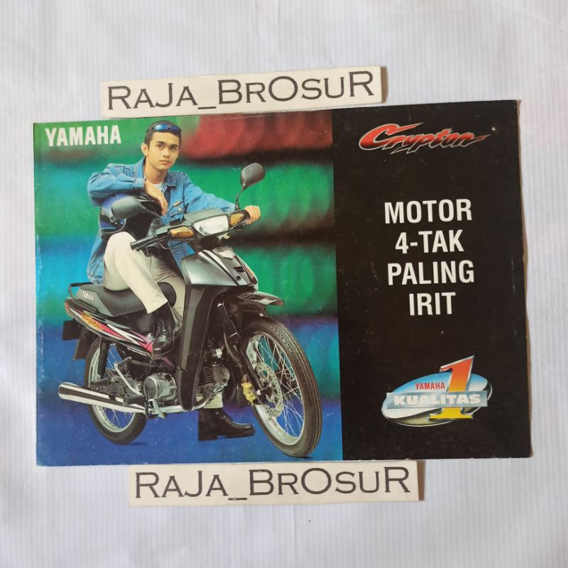 Poster brosur katalog leaflet jadul lawas Yamaha Crypton 1999