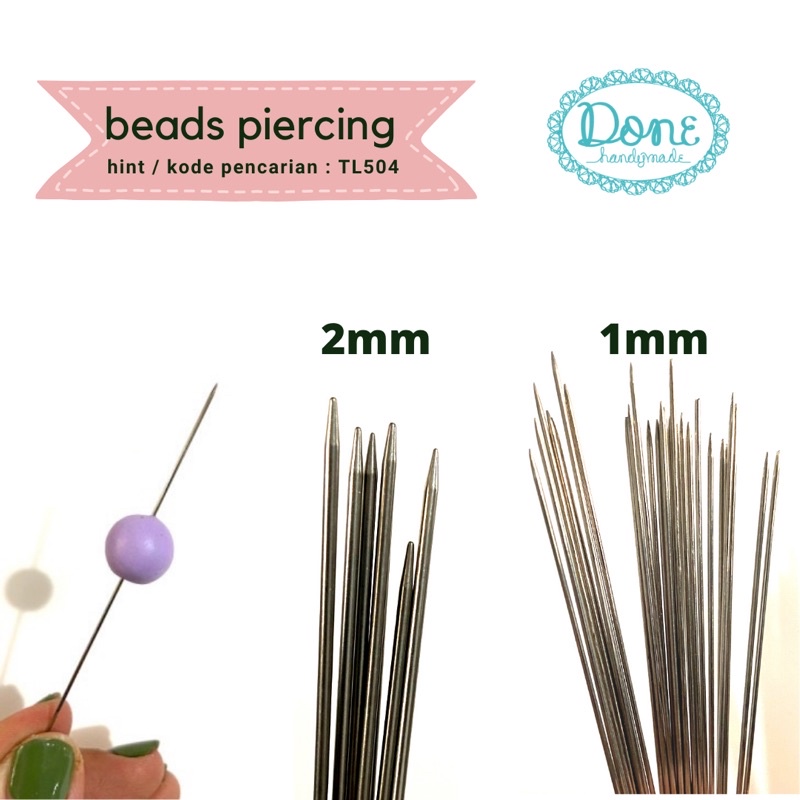 Beads piercing alat clay pembuat lubang manik beads hole maker tl504