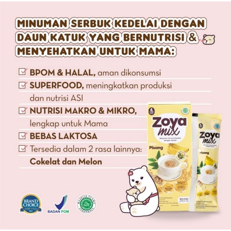 MamaBear Zoya Mix - Sereal Kedelai Demgan Daun Katuk Pelancar ASI (Booster ASI)