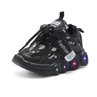 Sepatu Anak led sneaker laki laki perempuan lampu nyala new korea 9991