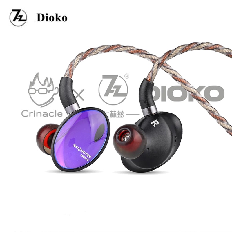 Dioko Earphone In Ear HiFi 7HZ 14.6mm 7HZ Bisa Dilepas Untuk Mendengarkan Musik