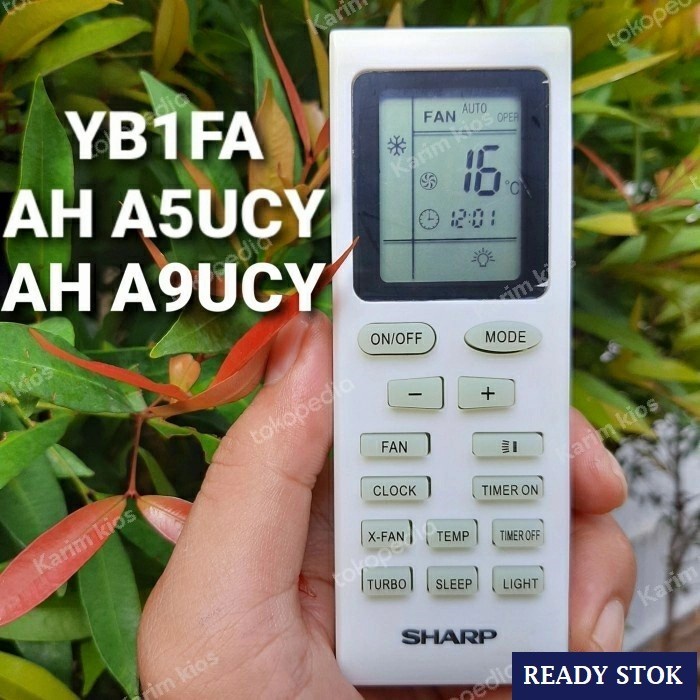 Remot AC SHARP GRADE ORI ASLI Remot AC SHARP Warna Putih Free Batrei