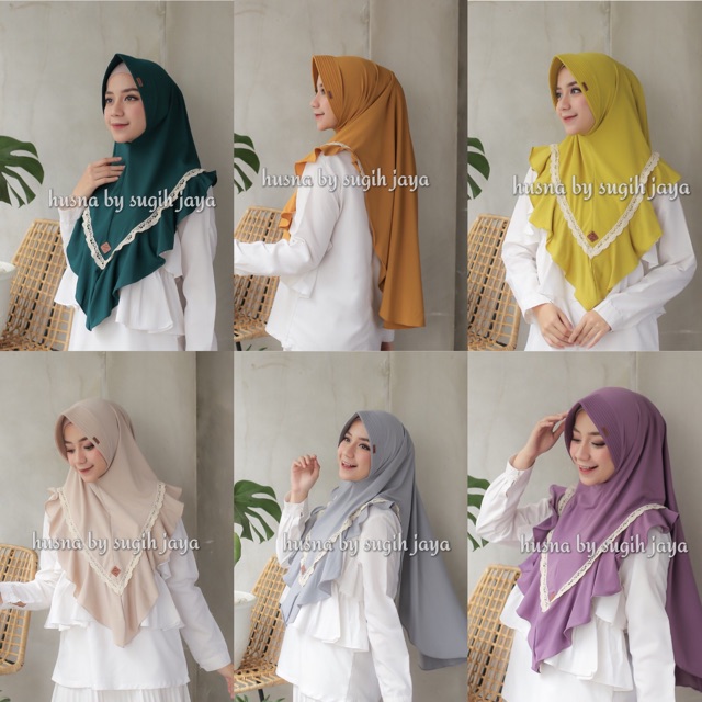 HUSNA | Khimar NOVITA RENDA Jerseysuper