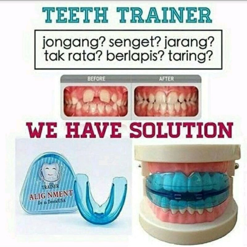 [COD] Alat Perapi Gigi Original Tanpa Pakai Behel Mudah dipakai -  Teeth Trainer Alignment Gigi Behe