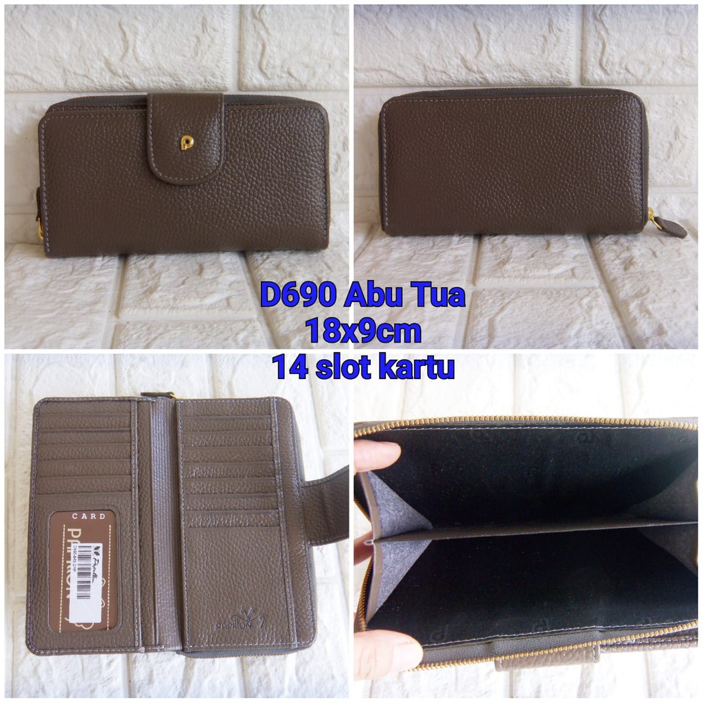 Dompet Papillon Original D690 Abu Tua