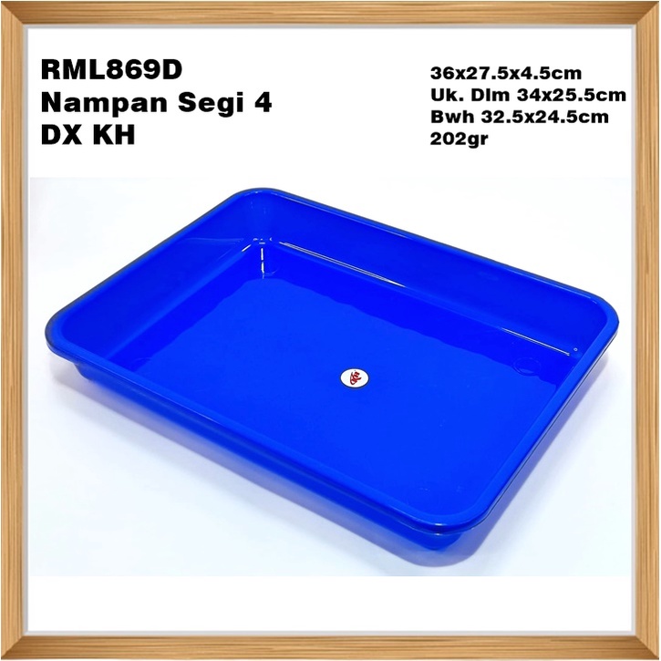 RML869D Nampan Segi Plastik 4 DX KH