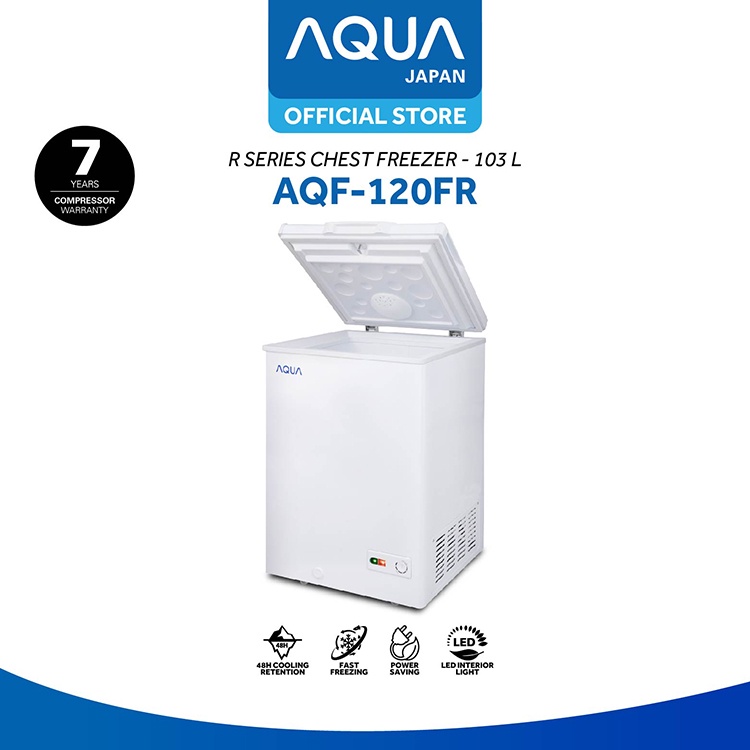 Chest Freezer Aqua AQF 120FR / AQF120FR 100 Liter