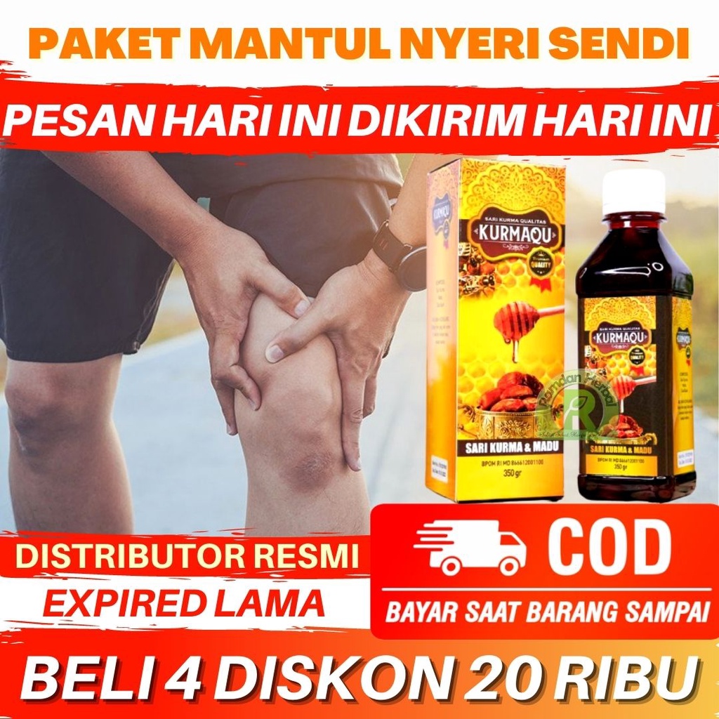 PAKET MADU NYERI SENDI Sakit Pinggang Rematik Pegal Linu Kram Kolesterol Asam Urat KURMAQU HALAL BER