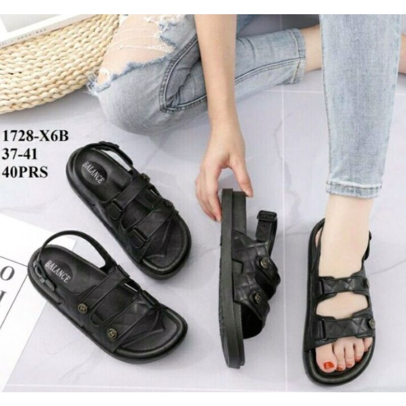 Sandal Wanita Jelly Karet Balance 1728-X6B
