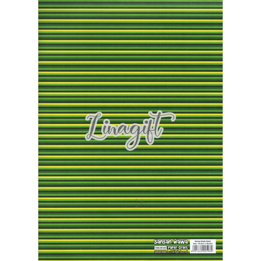 ( 5 Lembar ) SMALL LINE SANWA - KERTAS KADO VERTICAL LINES - GIFT WRAPPING PAPER SANSAN WAWA GARIS / VINTAGE STRIP / SALUR / NETRAL EUSTHATIC