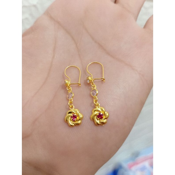 ANTING DEWASA PERAK 925 LAPIS MAS