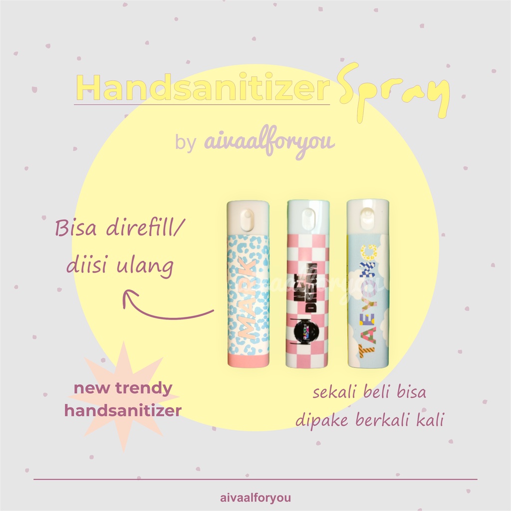Hand sanitizer spray kpop NCT