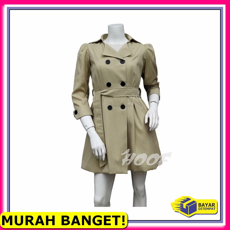 Coat Long Blazer Korea Stryle Wanita Dan Cowok DT732 Coat Wanita Royal Cream, Jaket Blazer Cewek Ke