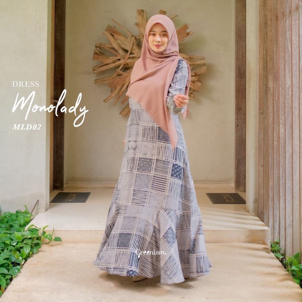 Greenism Gamis Monolady - Mono Lady Quality Premium Syari'i Dress