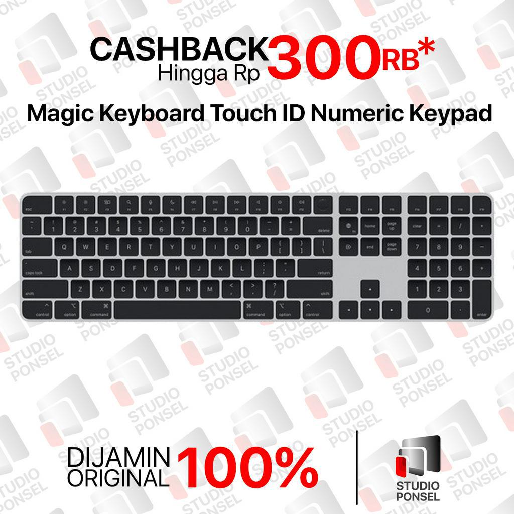 Magic Keyboard with Touch ID and Numeric Keypad MMMR3 Black