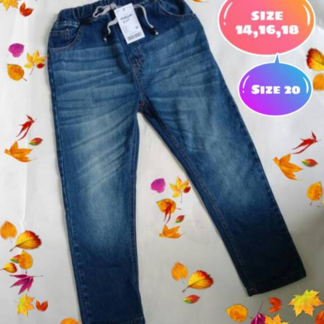  Celana  jeans  panjang anak  size jumbo usia 7 12th celana  